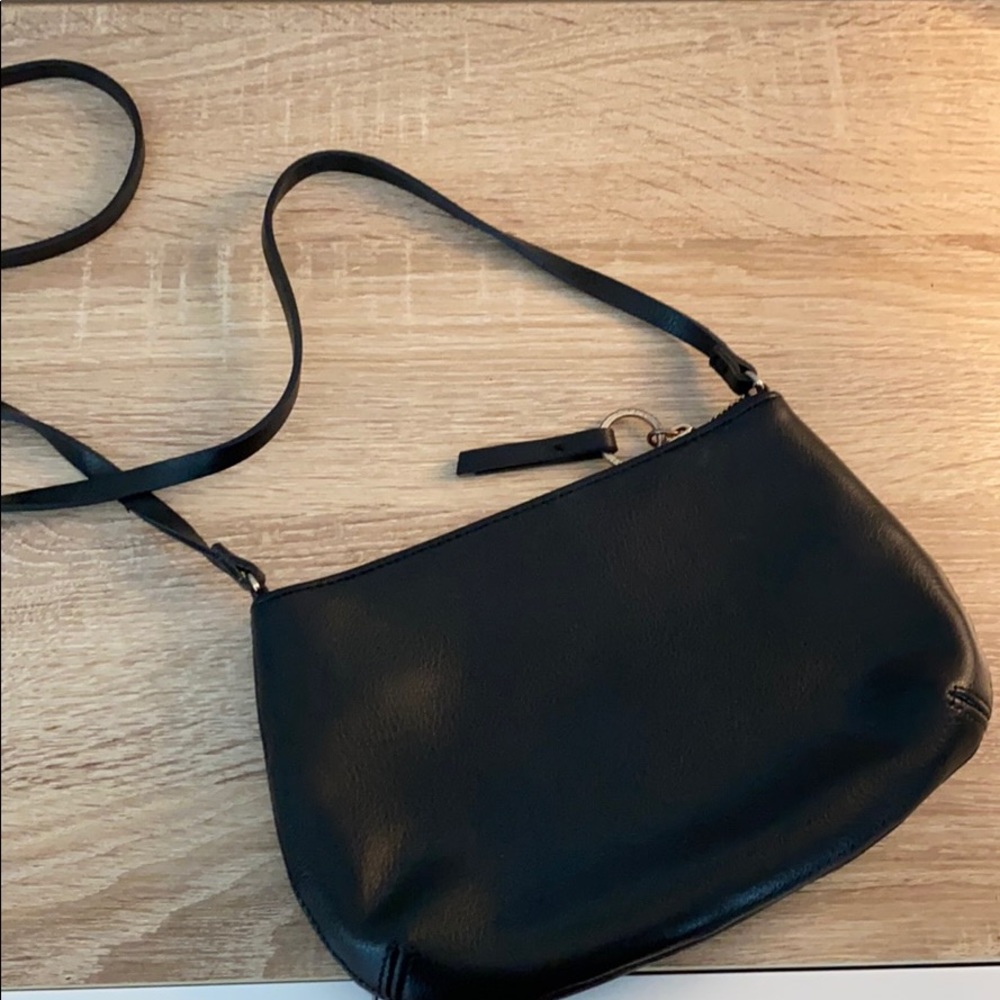 black over-the-shoulder bag